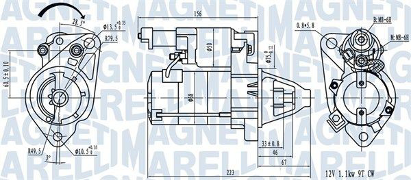063721458010 Magneti Marelli Стартер двигуна
